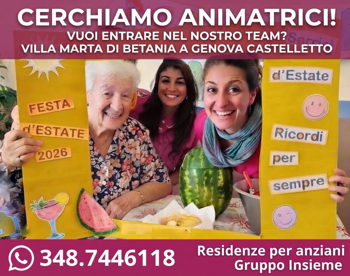 OFFERTA DI LAVORO: ricerca Animatrici Genova OFFERTA DI LAVORO: ricerca Animatrici Genova